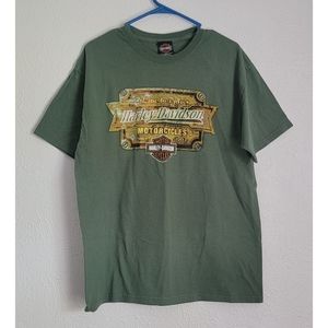 Mens Size Large Green Harley-Davidson Tokyo Japan Tee